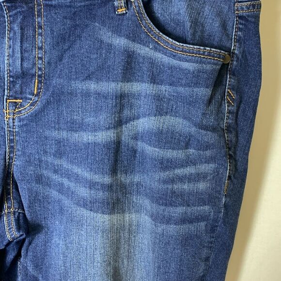 Torrid Boyfriend Straight Blue Darker Wash Mid-Rise Vintage Stretch Jeans Sz 18S - Picture 7 of 14